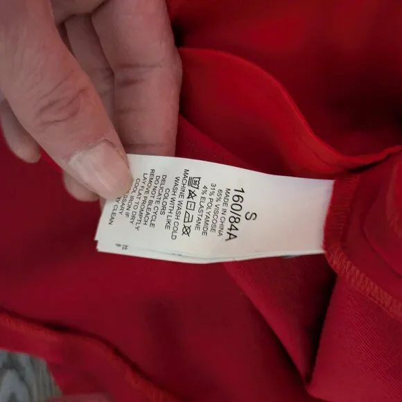 Kate Spade Red Fit and Flare Ponte Knit Boatneck Ponte Dress Size Small - Picture 2 of 7